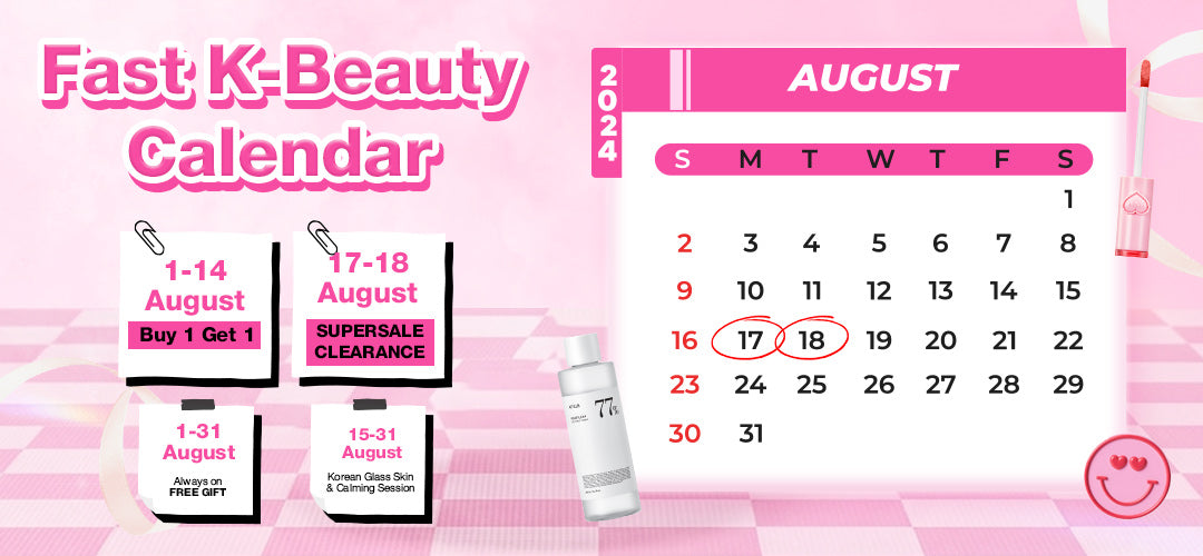 Fast K Beauty calendar campaign